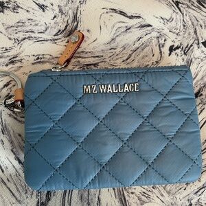 MZ Wallace Flat Metro key pouch-cornflower
